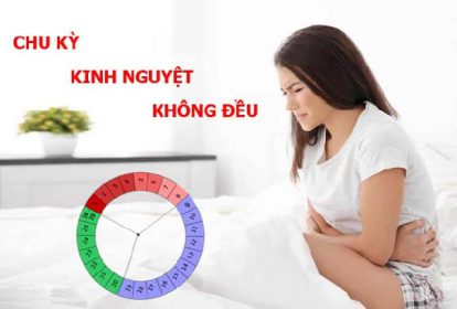 chu kỳ kinh nguyệt không đều làm sao để có thai