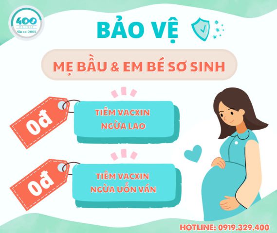 Miễn phí tiêm chủng lao - uốn ván cho mẹ và bé tại Thanh Hoá