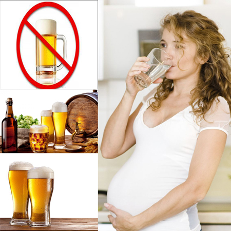 Khi mang thai hạn chế uống rượu bia