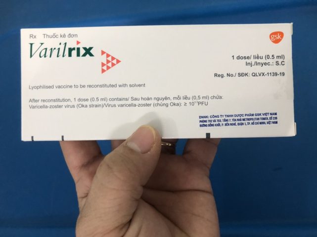 Vắc-xin varilrix do GSK - Bỉ sản xuất