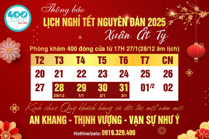 thông báo nghỉ Tết nguyên đán Ất Tỵ 2025