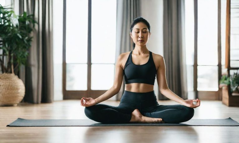 Yoga có thể giúp giảm căng thẳng liên quan đến rong kinh.